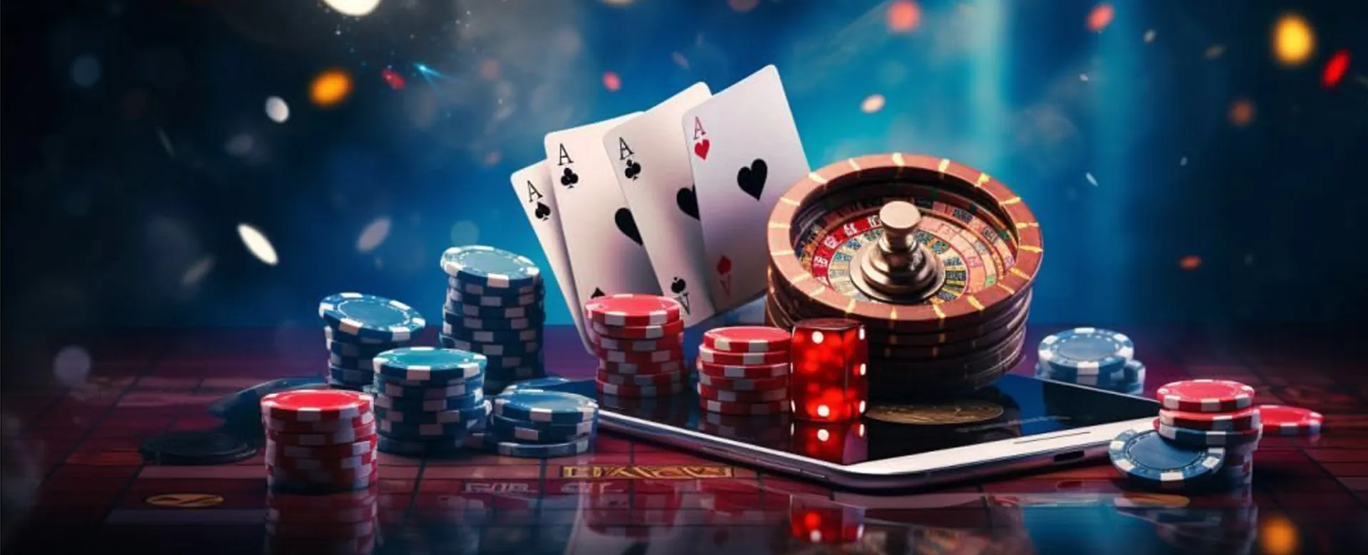 Dynamic background of online casino games and promotions